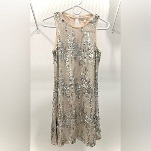 A dazzling dress with beautiful sequins.